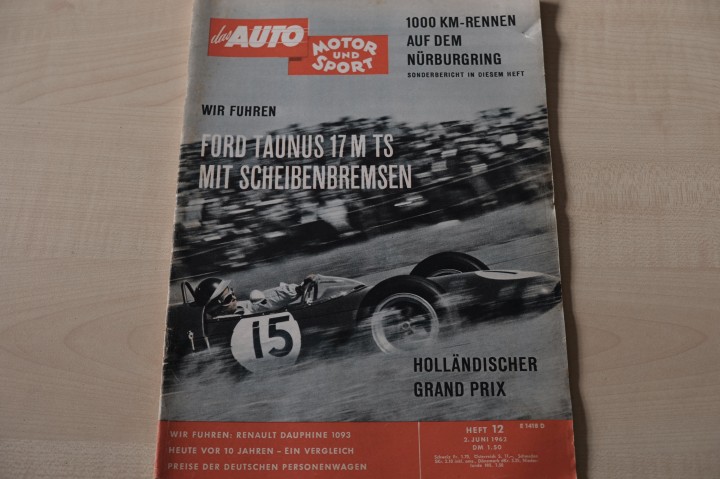 Deckblatt Auto Motor und Sport (13/1962)